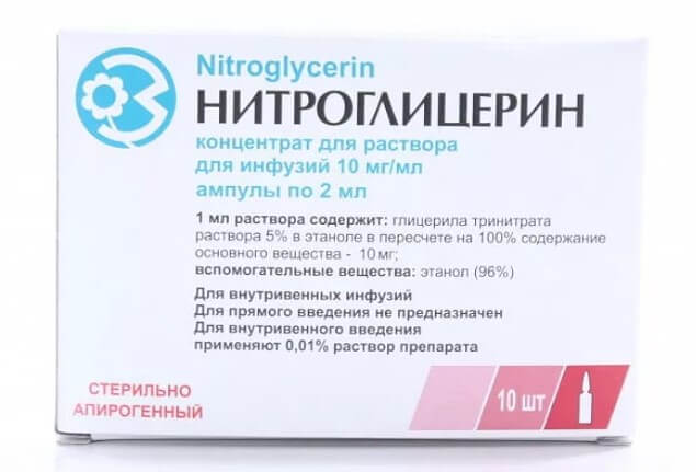 Нитроглицерин - инструкция и действие препарата